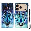 For iPhone 17 Pro Max Case Pattern Leather Wallet Phone Cover with Strap