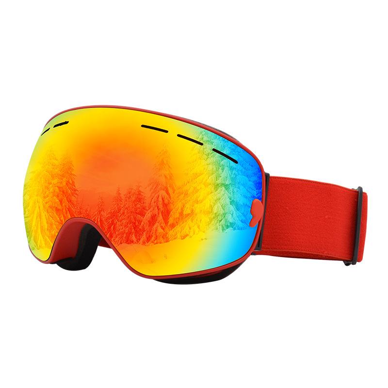 Ski goggles with double-layer anti-fog large spherical lens for snow protection OTG Ski goggles Ski Supplies