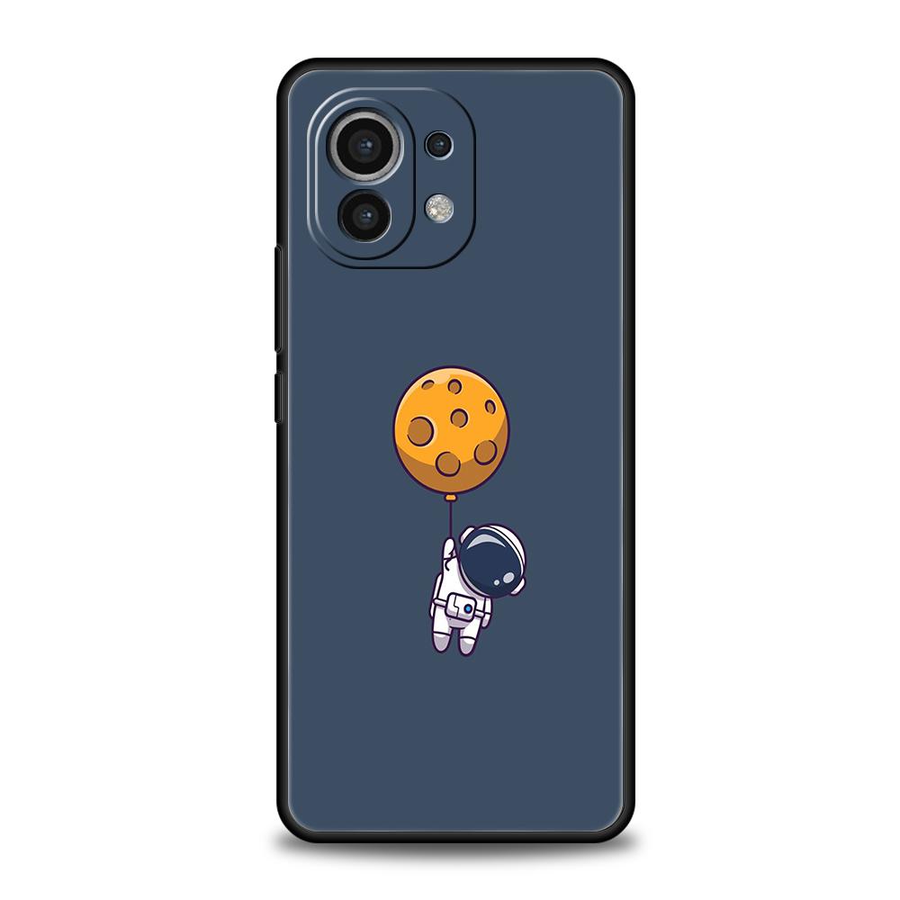 Чехол для телефона для Xiaomi 15 14 13 12 Lite 14T 13T 12T Pro Poco X7 X6 X5 X4 X3 NFC F7 Ultra F6 Pro Мягкий чехол Милый Астронавт