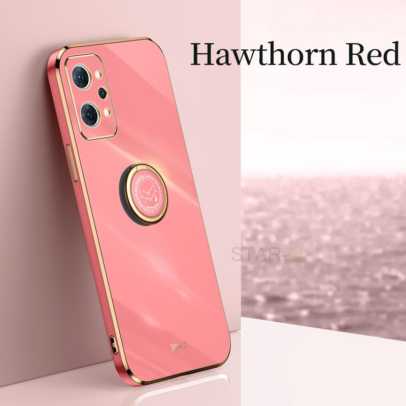 Чехол-держатель с квадратным кольцом для телефона для Oppo Realme Gt Neo 2 Neo2 5g 3T Master Edition, роскошная силиконовая задняя крышка-подставка