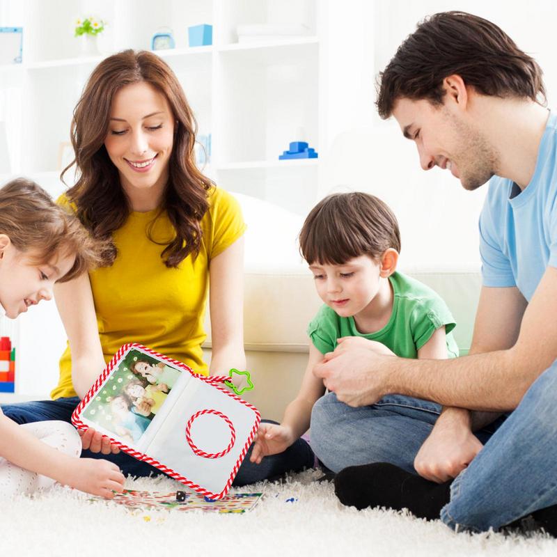 Детская фотокнига, детские фотокниги первого года жизни, эластичная детская семейная книга, фотоальбом для малышей, детский фотоальбом, игрушка для детского душа