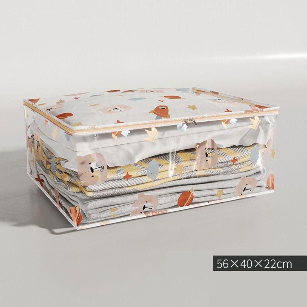 Новая трехмерная сумка для хранения большой емкости, пылезащитный органайзер для одежды, прозрачная водонепроницаемая сумка для одеяла, бытовая