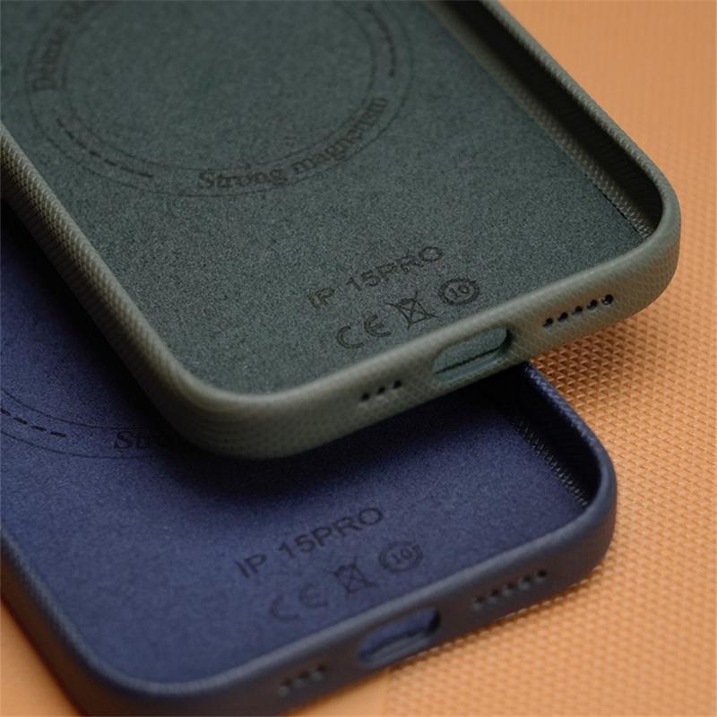 Искусственная кожа Для чехла MagSafe Для iPhone 15pro 14pro max 15 13 Pro Алмазная текстура Сплав Защитная жесткая крышка для объектива