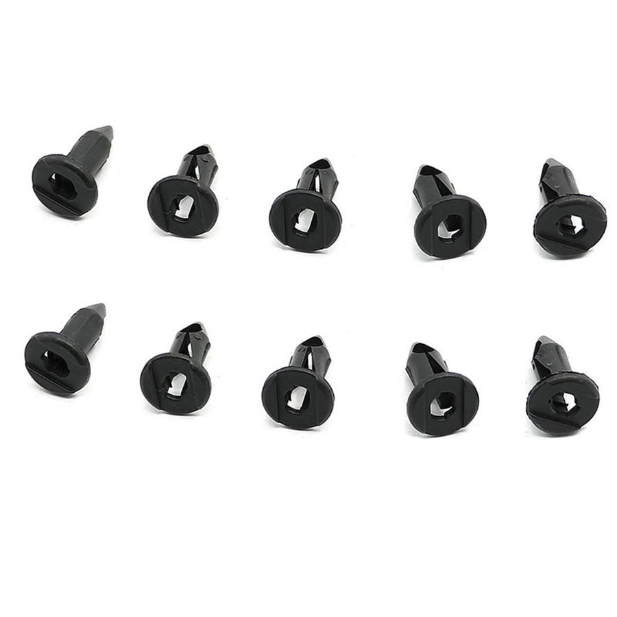 100x Plastic Fasteners 8mm Push Pin Rivet ATV Fairing Body Fender Retainer Clips