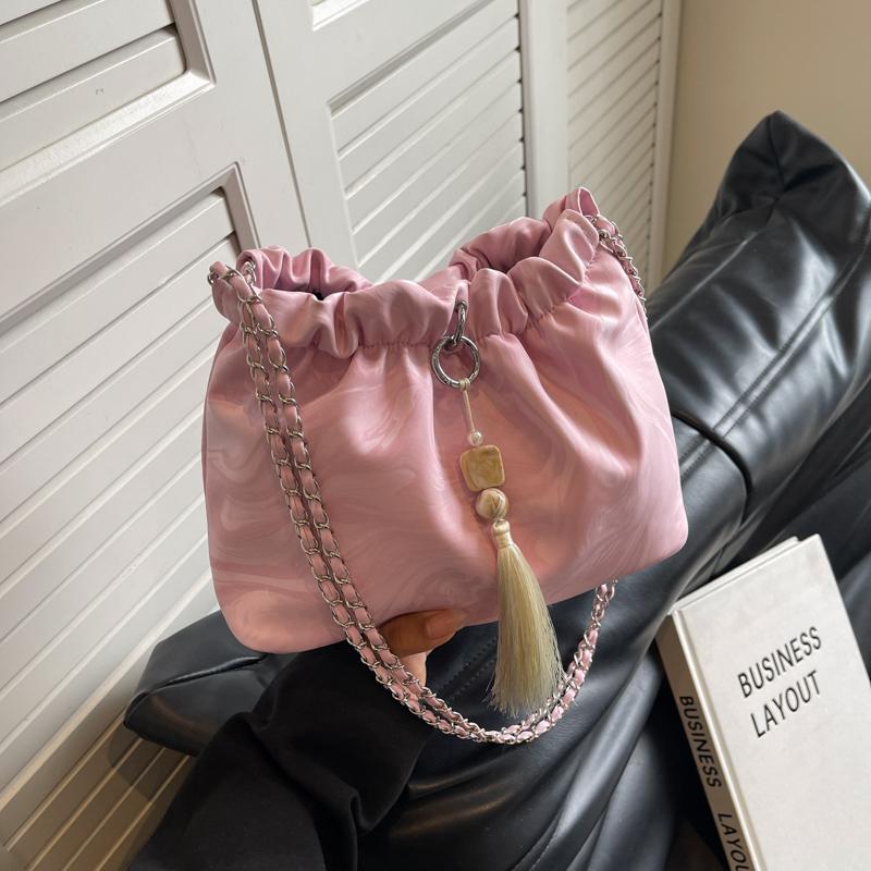 Новая сумка-ведро в китайском стиле, новая летняя сумка для поездок на работу, сумка через плечо с цепочкой, сумка на плечо