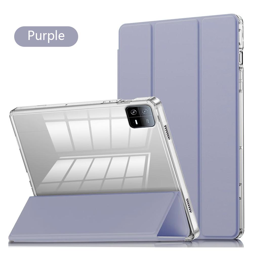 Универсальный прозрачный кристальный чехол-планшет для Xiaomi Pad 6 6Pro 5 5Pro 11 дюймов с держателем для стилуса, прозрачной задней крышкой, функцией автоматического сна/пробуждения