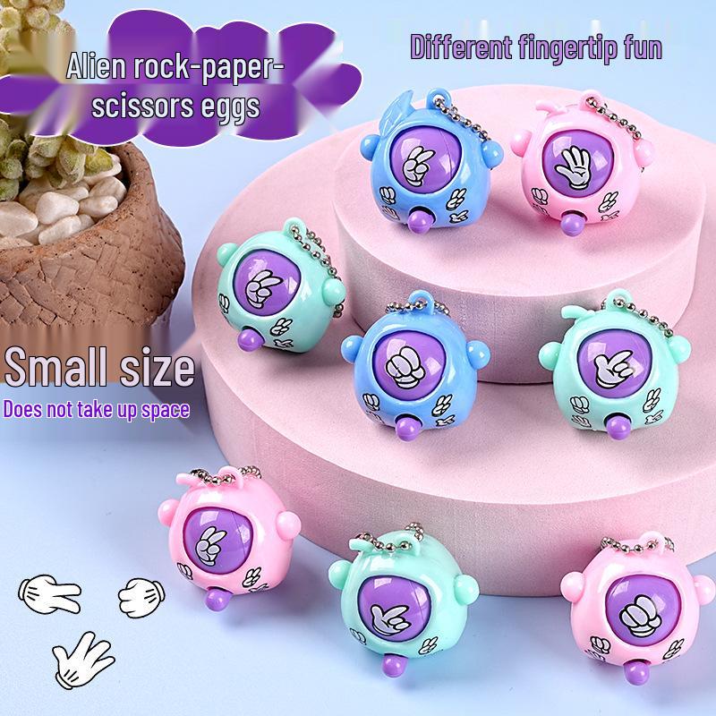 Alien Egg Keychain: Novelty Rock-Paper-Scissors Toy for Kids
