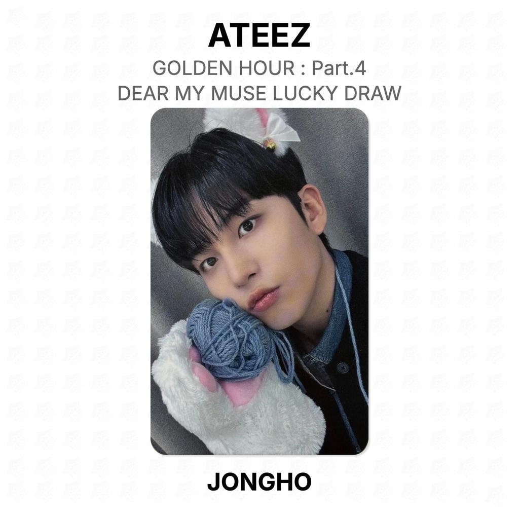 ATEEZ ЗОЛОТОЙ ЧАС : Часть 4 ДОРОГАЯ МОЯ МУЗА Розыгрыш призов Официальная фотокарточка
