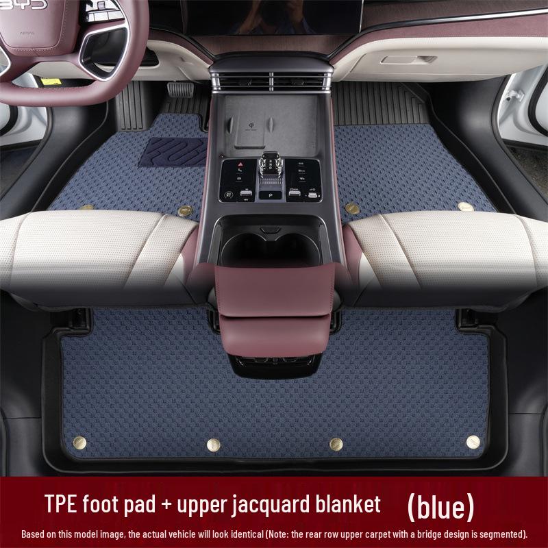 Durable, dirt-resistant, easy-clean, TPE eco-friendly anti-slip floor mats for 2025 Volkswagen Teramont Pro.