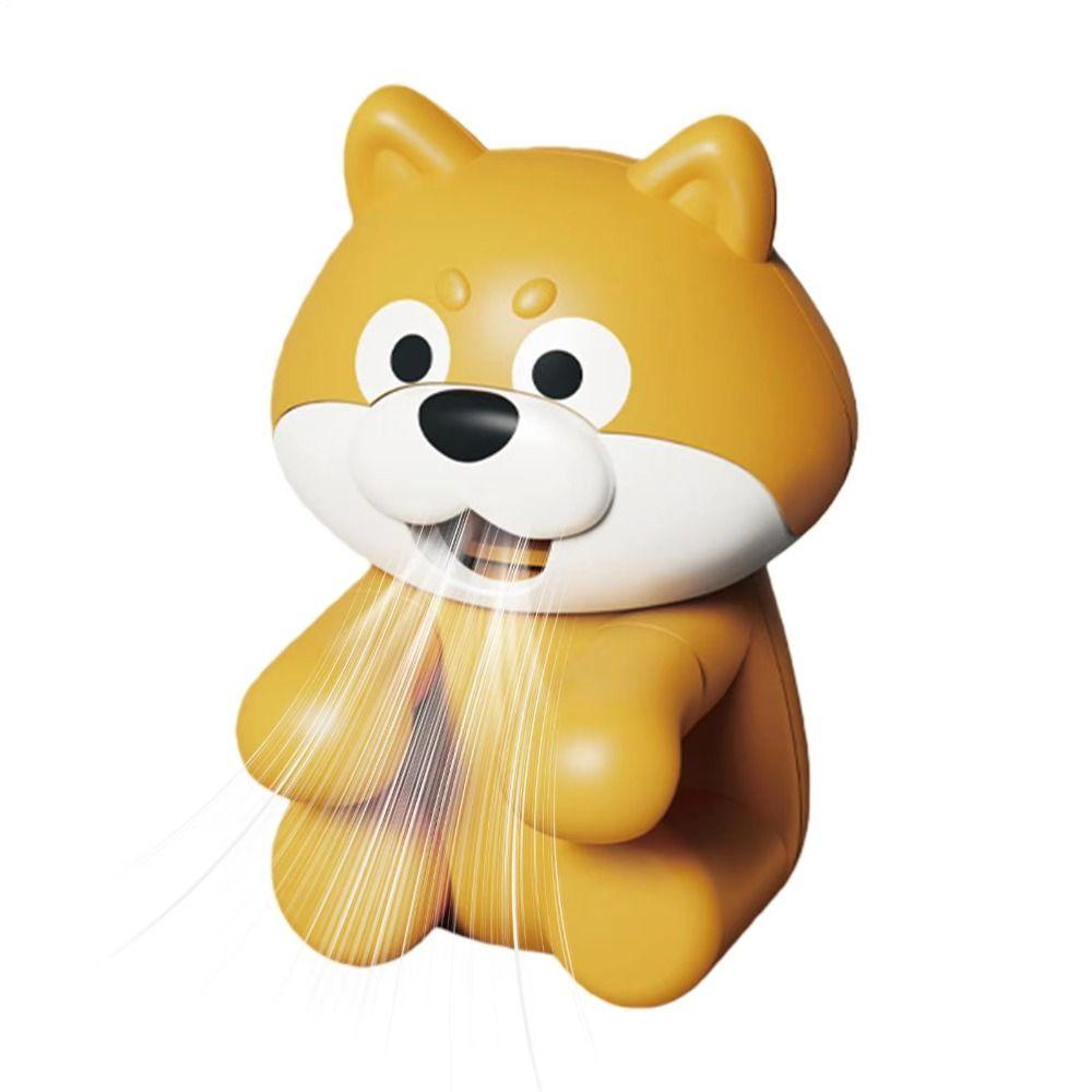 Cute Cartoon Design Portable Handheld Fan Dog Shape Design Hanging Cooling Tool  Travel Use