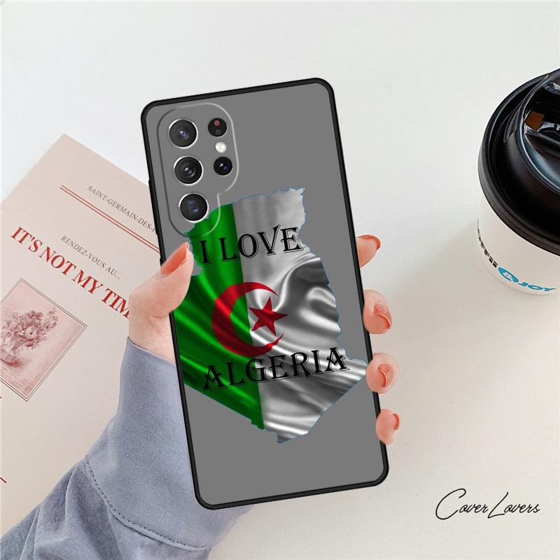 Чехол для телефона с флагом Алжира Для Samsung Galaxy S24 S25 S23 S22 Ultra Note 10 20 Plus S20 S21 FE Чехол