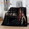 Мягкое плюшевое одеяло с фильмами ужасов Silent Hill, фланелевое одеяло для гостиной, спальни, кровати, дивана, чехол для пикника