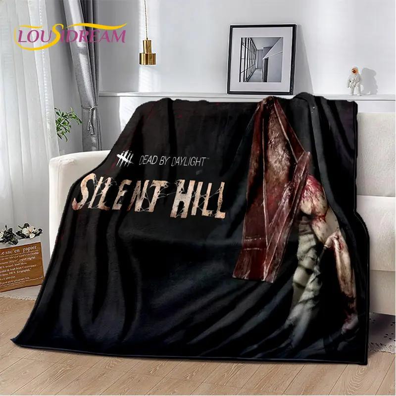 Мягкое плюшевое одеяло с фильмами ужасов Silent Hill, фланелевое одеяло для гостиной, спальни, кровати, дивана, чехол для пикника