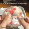 Macaron Rice Dumpling Squeeze Ball, Crispy Jelly Texture Pinch Toy, Multi-Crush Stress Relief Fidget