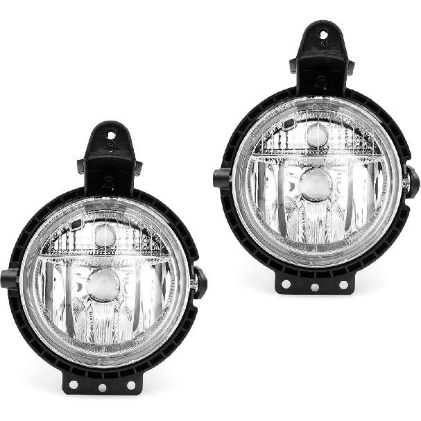 Пара противотуманных фар TOPUS для Mini Cooper R55 R56 R57 R58 R59 2007-2015, Mini Clubman 2006-2013, передний бампер, противотуманная фара БЕЗ лампочек, левая и правая стороны, прозрачные