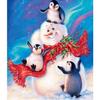 DIY Snowman 5D Diamond Painting Full Round Drill Christmas Gift Diamond Embroidery Rhinestones Pictures Crafts Kit Home Decor