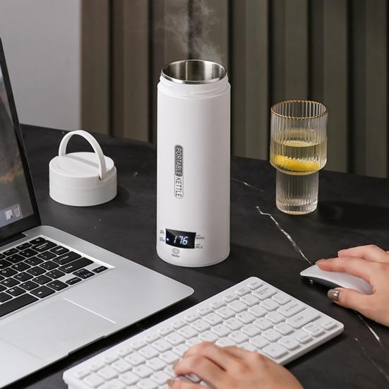 Дорожный электрочайник 500 мл, вилка США, 4 температурных режима, градусы Фаренгейта, ЖК-дисплей, нержавеющая сталь, автоотключение, 110 В