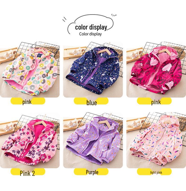 Девочковое флисовое пальто-тренч средней длины: Модная куртка-ветровка на осень/зиму