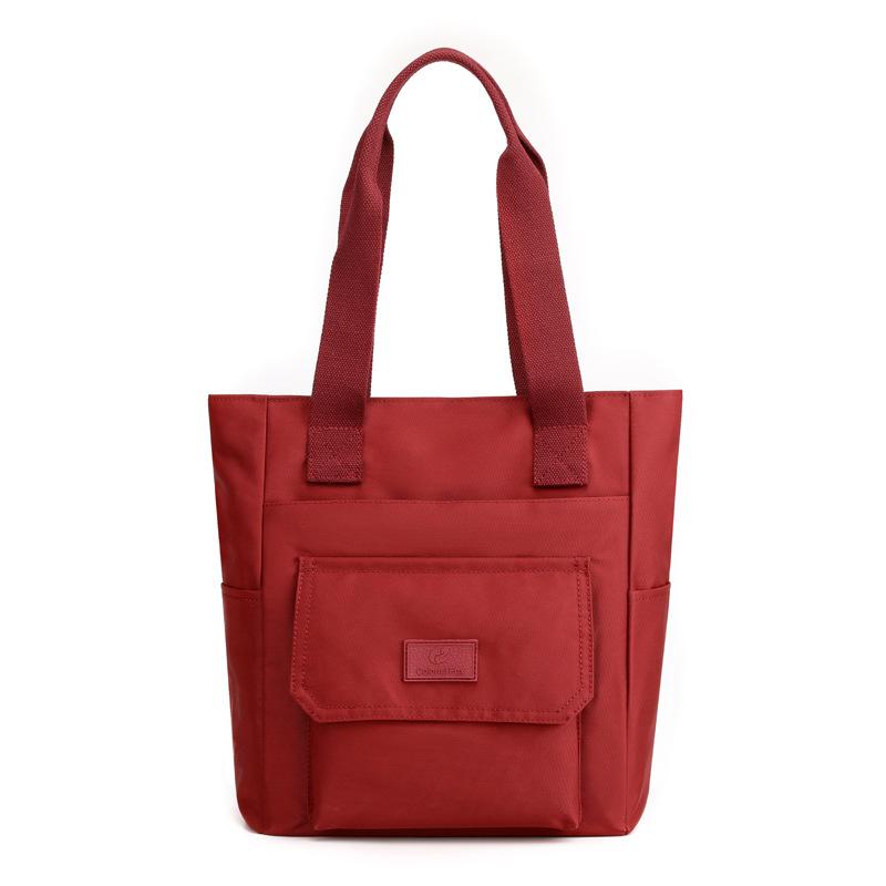 Сумка-тоут женская большой вместимости модная трендовая сумочка с принтом нейлоновая брызгозащищенная сумка на плечо