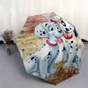 101 Dalmatians Automatic Open/CloseCartoon Umbrella-CuteUmbrella with Cute Design, Portable 3-Fold Compact Umbrella for Men & Women, Valenti