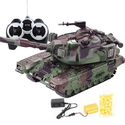 1:32 RC Battle Tank Тяжелый большой интерактивный игрушечный автомобиль с дистанционным управлением и моделью стреляющих пуль