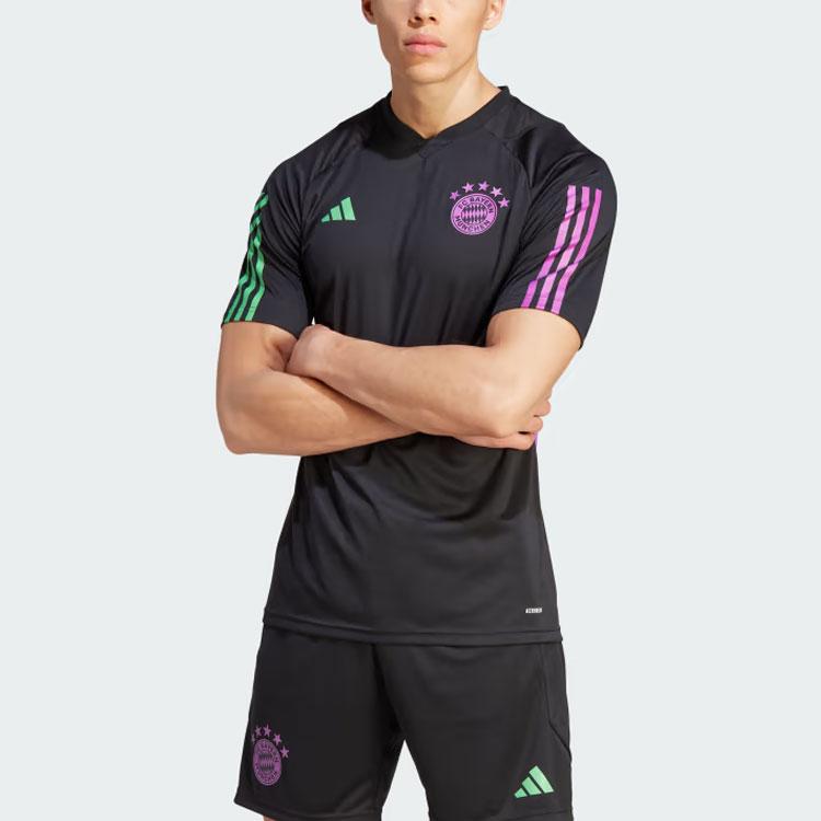 adidas Футбольные майки ФК Бавария Мужские Черные Умеренный Прямой крой IB1521
