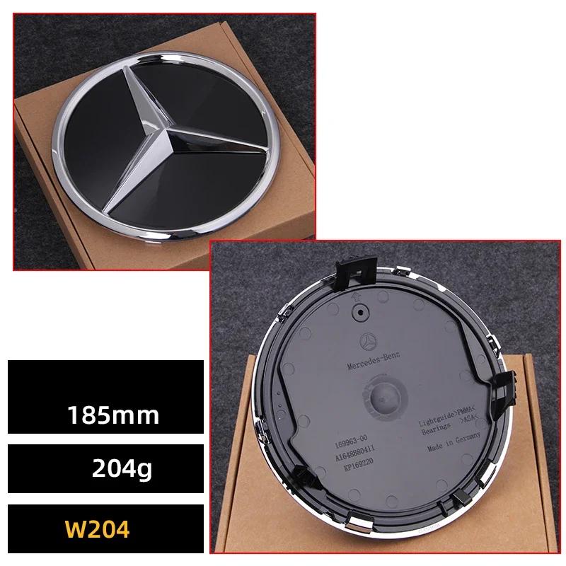 FFYE5 Car Front Grille Emblem Star Badge Logo Chrome black Silver 3D Mirror Mercedes Benz Amg W205 W204 W253 W213 W206 W166 gle glc