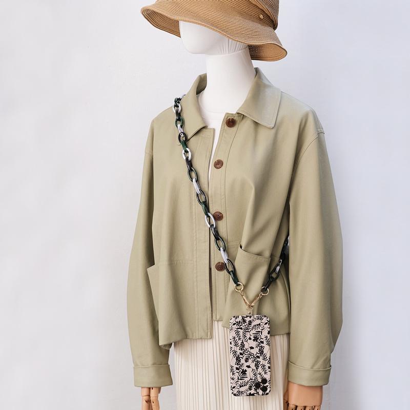 Новый аксессуар для телефона, съемная цепочка, роскошный чехол через плечо, роскошный чехол для телефона, цепочки, акриловый ремешок на плечо, сотовый ремешок для мобильного телефона