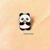Fashion Jewelry Panda Lapel Pin Animal Shape Cartoon Panda Badge Cute Panda Brooch  Lady/Girls