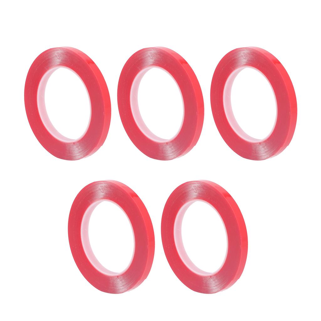 5Pcs Double Sided Adhesive Tape Transparent Acrylic High Temperature Resistant High Adhesion