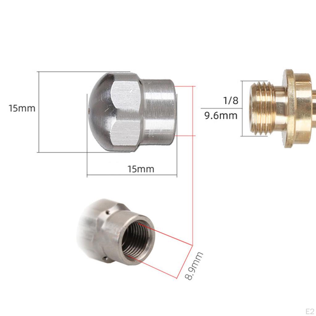 4 насадки для сливного шланга, насадка для мойки под давлением, канализационная насадка 4000 фунтов на квадратный дюйм для пола