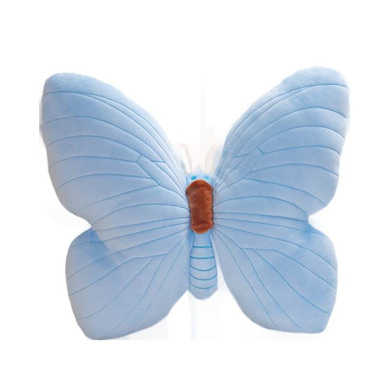 Cute Pink Butterfly Pillow Plush Toy Stuffed Animal Doll Soft Cushion for Girls