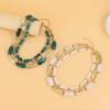 European & American Multi-Layer Geometric Beaded Necklace - Creative Design (NK27260)