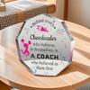 1 Vibrant Geometric Plaque, Perfect for Cheerleading Coach Thank-you Gifts,  Unique Thank-you Signs,  Office and Home Decor