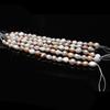 1String, Artificial Pearl Beads 9-10mm, Fashion Handmade Two-sided Light Straight Hole Beads for Jewelry Making DIY Necklace Bracelet Accessories 18cm