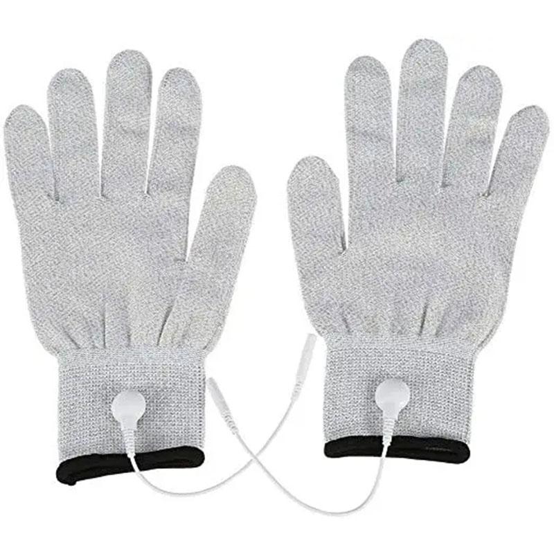 Новые массажные перчатки TENS, массажный инструмент для ладоней, EMS Pulse, портативные косметические массажные перчатки для физиотерапии