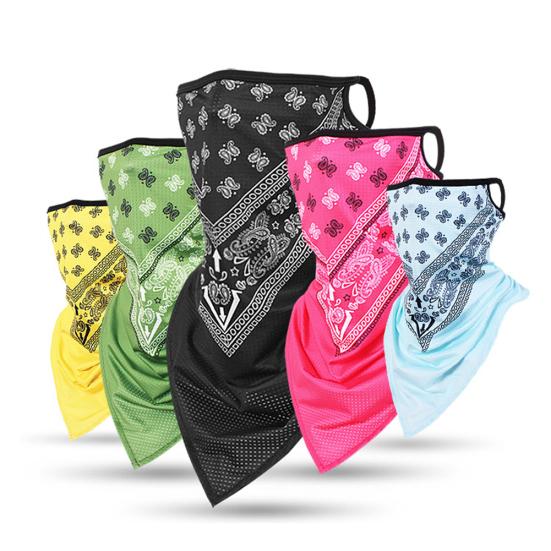 Outdoor Paisley Print Earloop Face Anti-UV Breathable Scarf Cover Neck Gaiter