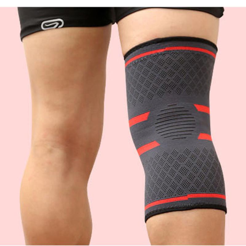 1 пара наколенников для фитнеса, бега, велоспорта, эластичные нейлоновые спортивные компрессионные наколенники для баскетбола, волейбола