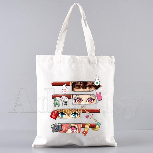 Toilet Bound Hanako Kun Shopping Bag Bolsas De Tela Grocery Shopper Shopping Jute Bag Cotton Bag Jute Sacola Reciclaje
