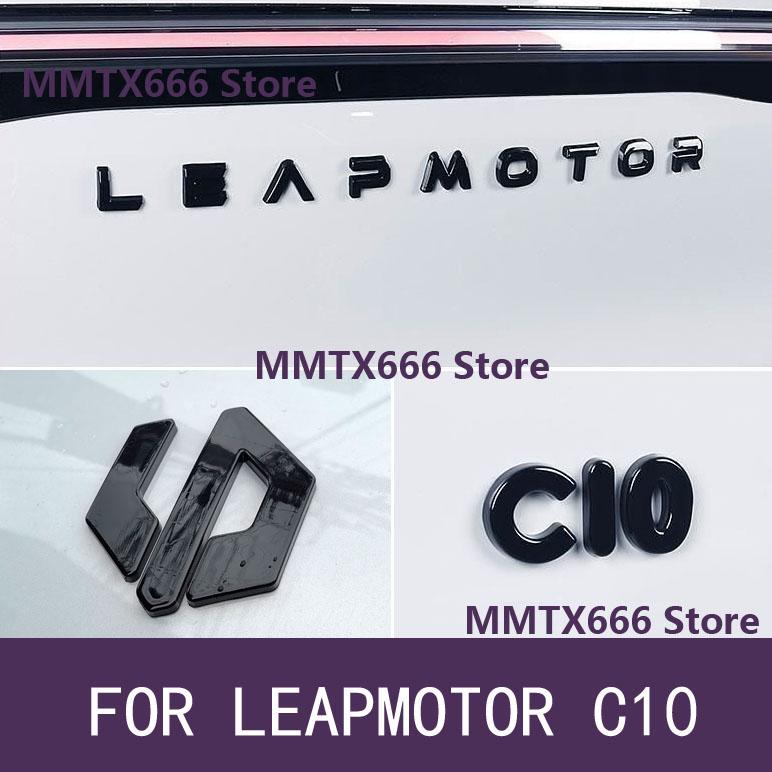 Для Leapmotor C10 ABS глянцевый черный Автомобильный Знак Буква Наклейка Черный Воин Аксессуары для Внешней Модификации