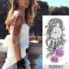 Hot Sale 1PC Waterproof Temporary Tattoo Sticker Rose Flower Tattoo Skull Flower Body Art Arm False Sleeve Tattoo Women