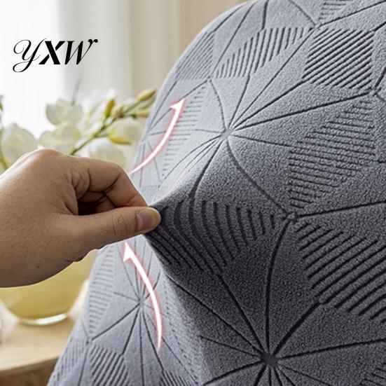 Chair Slipcover Cover Elastic Slip-Resistant Seat Jacquard Pattern Slip-resistant Protector for Home Dining Room Decoration High-quality With Fit