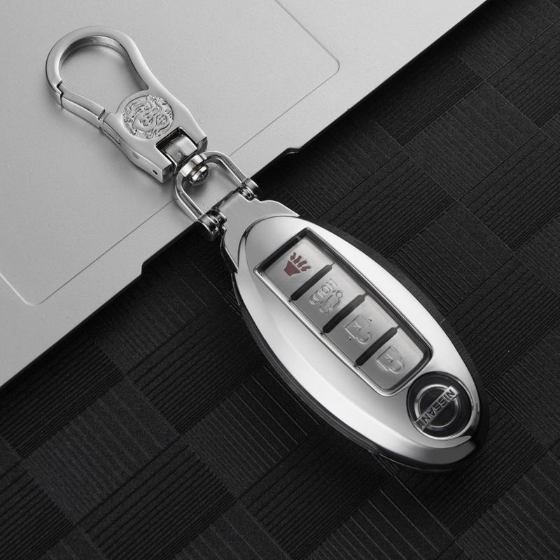 Чехол для ключей из цинкового сплава для Nissan Versa Maxima Rogue Armada Sentra Qashqai X-Trail для Infiniti FX35 QX50, аксессуары