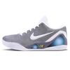 Кроссовки для баскетбола Kobe 9 с амортизацией, нескользящие, износостойкие, низкие, унисекс, серые FZ7334-100(Команда147-)
