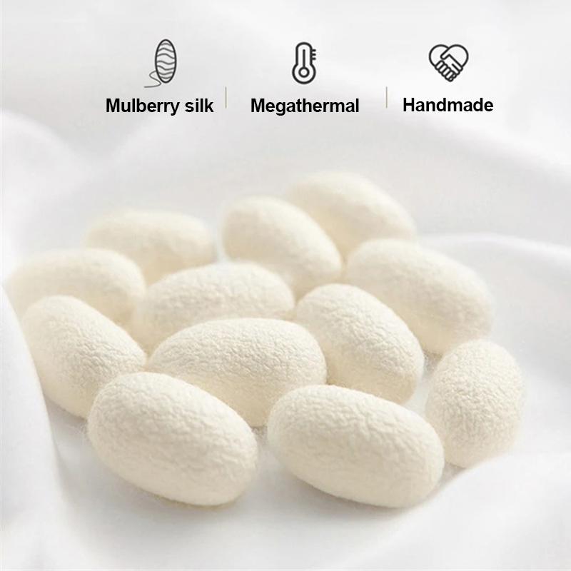 Роскошное одеяло из 100% шелка тутового дерева, легкое одеяло из натурального шелка для всех сезонов, мягкое теплое одеяло из чистого хлопка, двуспальное