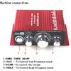 PolarLander MA170 Mini Small Amplifier Car Amplifier 2.0 20W Home Desktop Computer Amplifier HiFi Red
