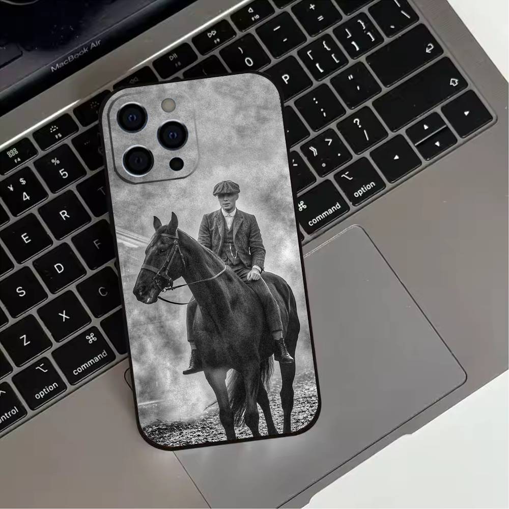 TV P-Peaky B-Blinders Cool Phone Case For iPhone 17,16,15,14,13,12,11 Plus,Pro Max,XS,Soft Silicone Black Cover
