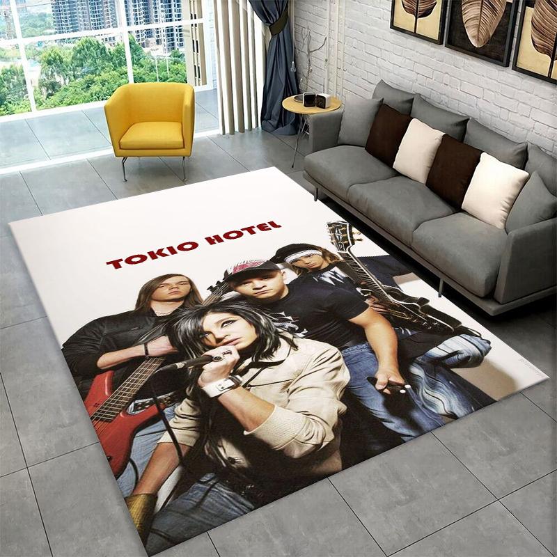 Ковер Rock Band Tokio Hotel Билл Каулитц для Спальни Гостиной Дивана Игровой Комнаты Прихожей Декор Дома, Детский Коврик Нескользящий