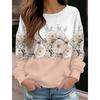 Women's Long Sleeve T-shirt for Women Clothing Casual Flower 3D Print Tops Tee Shirt Fashion STreetwear Harajuku Clothing