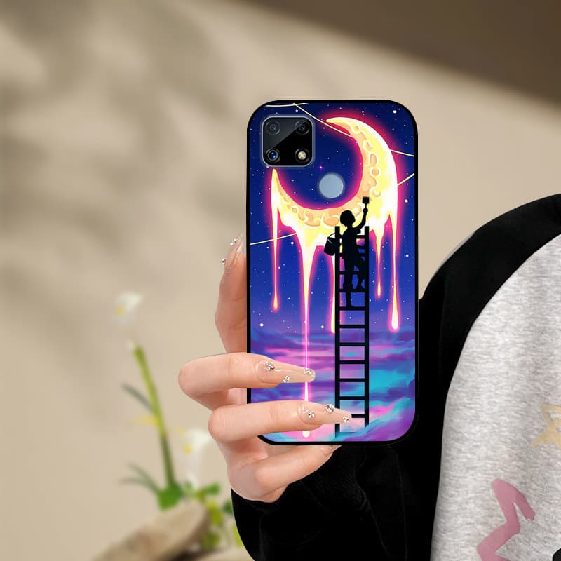 Silicone Phone Case For Realme C25s C25 Cover Painted Soft For Realme C25 C25S C21 C21Y C25Y Phone Case RealmeC25s C 25 s Funda